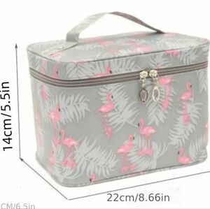 Pink Flamingo large Capacity Makeup/Cosmetic Bag